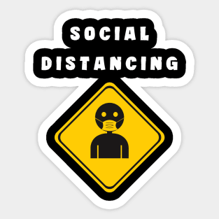 Social Distancing Sticker